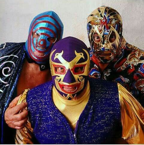 Familia Máscaras: Mil Máscaras, Dos Caras y Sicodélico.