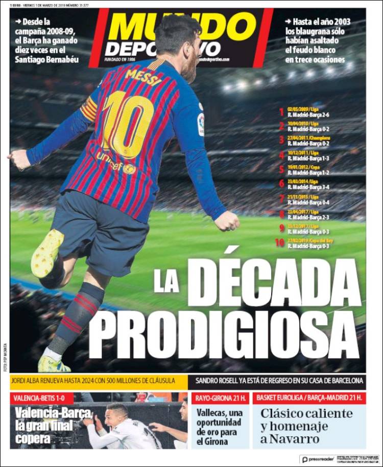 Mundo Deportivo de España.
