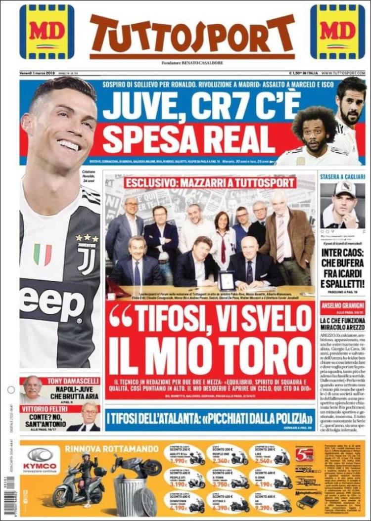 Tuttosport de Italia.