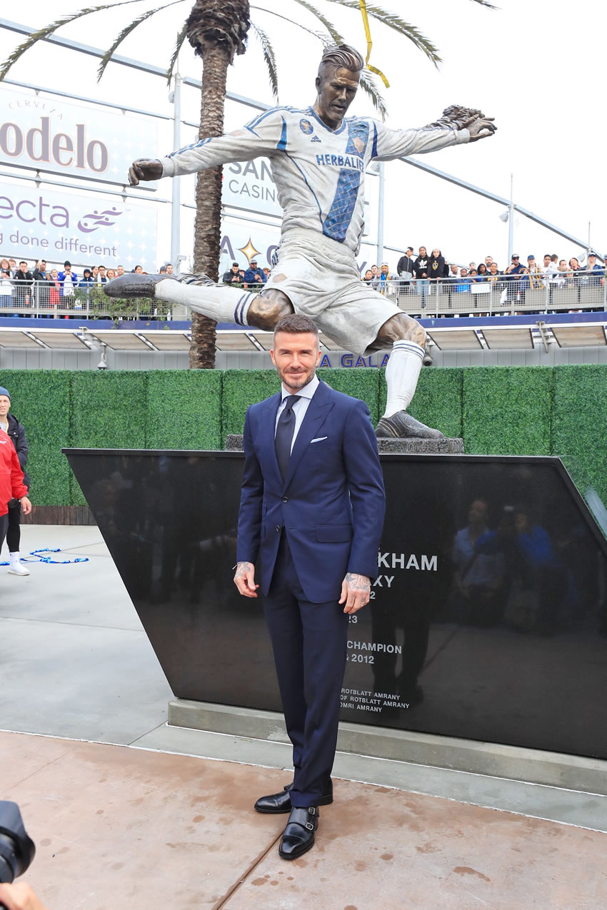 Beckham agradeció que su hijos podrán verlo siempre. (Foto: @LAGalaxy)