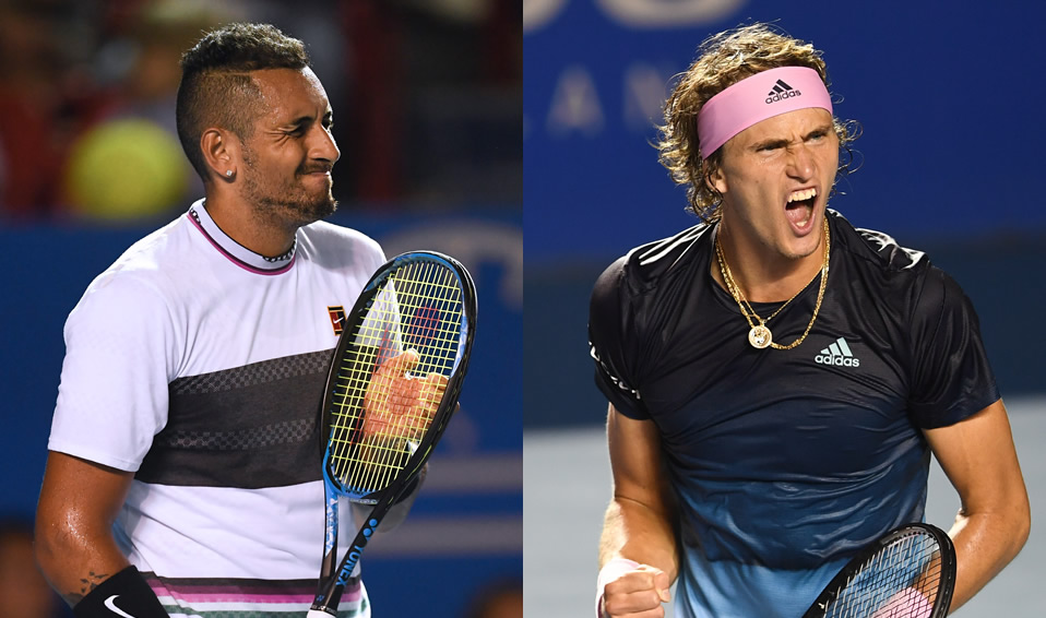Kyrgios y Zverev se han enfrentado en seis ocasiones. (Foto: AFP)