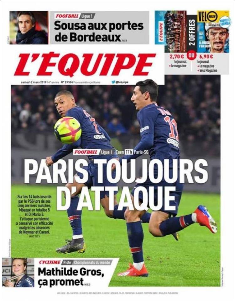 L'Equipe de Francia.