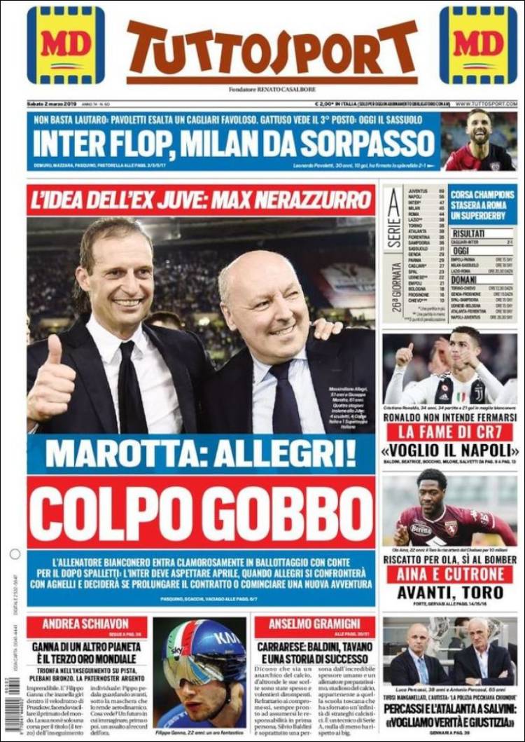 Tuttosport de Italia.
