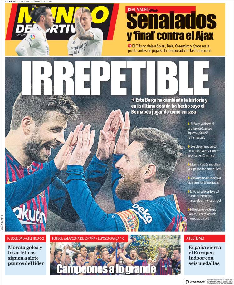 Las mejores portadas del mundo de los deportes en Mediotiempo.