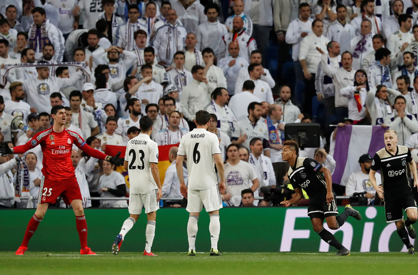 El Ajax humilló al Real Madrid en el Santiago Bernabéu. Foto: Reuters