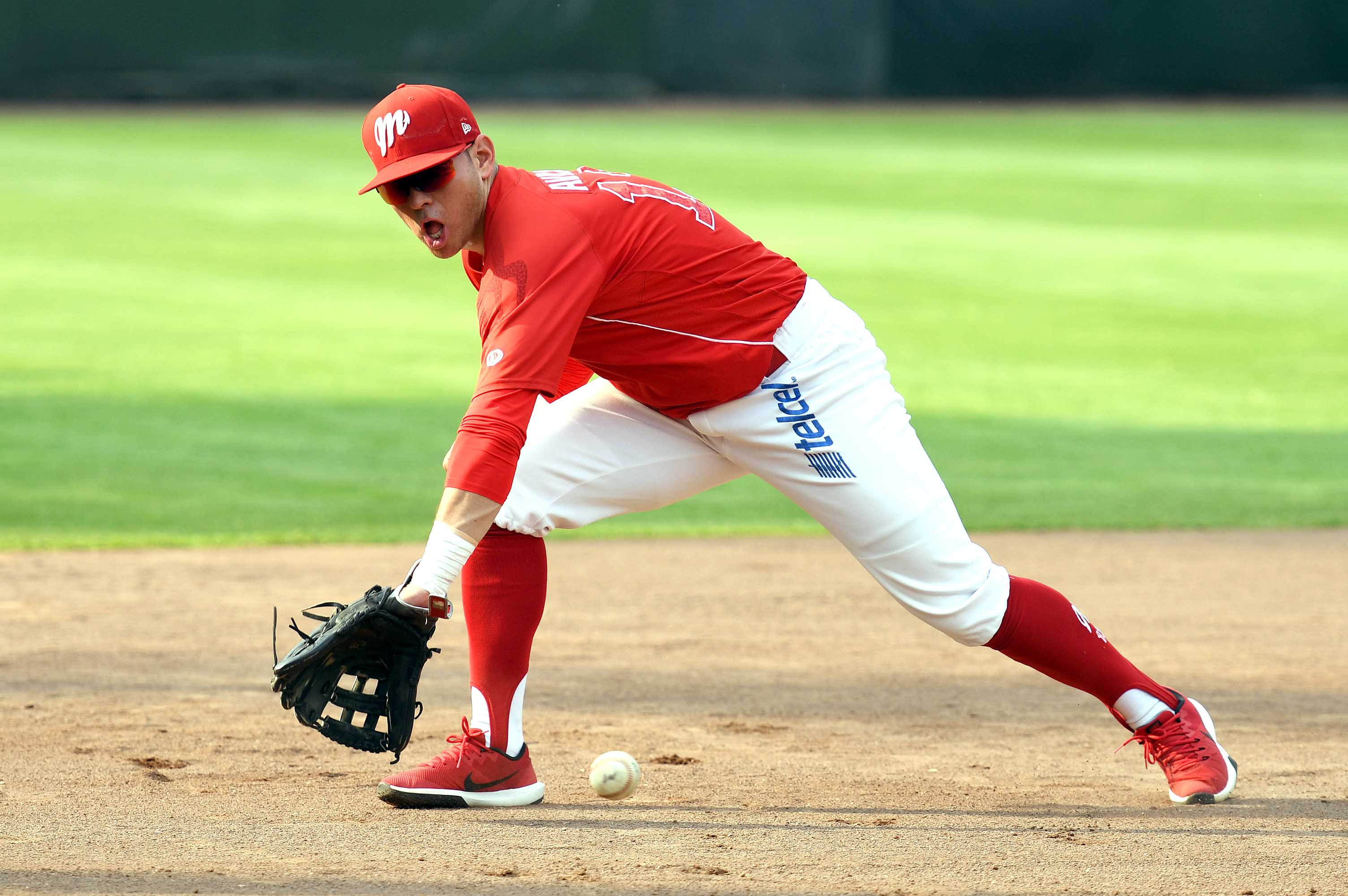 Los Diablos Rojos del México entrenan en el estadio Fray Nano. Foto: Diablos