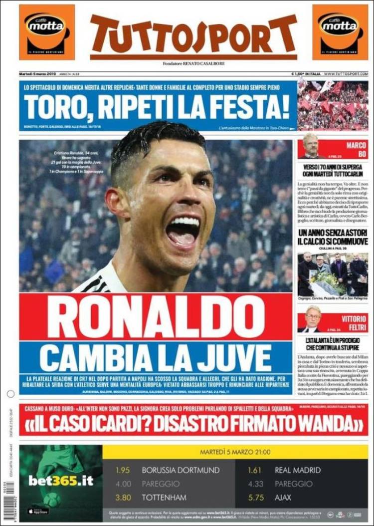 Las mejores portadas del mundo deportivo en Mediotiempo.