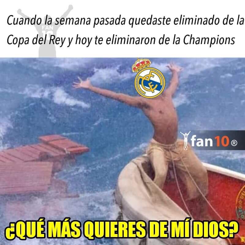 Memes del Real Madrid eliminado de la UEFA Champions League