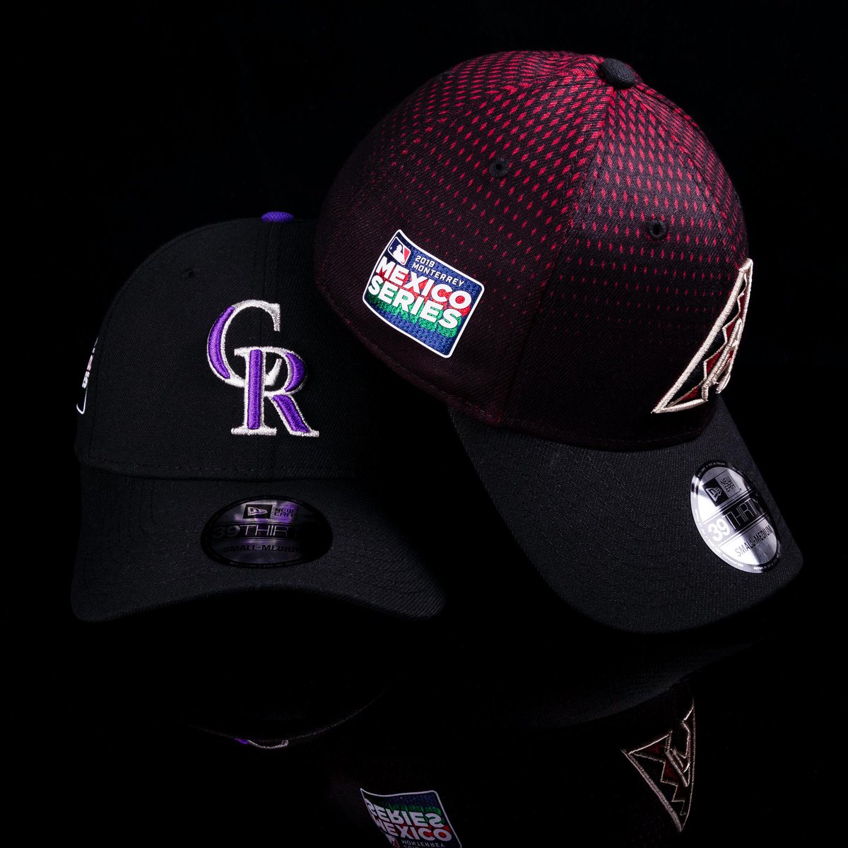 Arizona Diamondbacks y Colorado Rockies presentarán estos modelos de gorras en Monterrey.