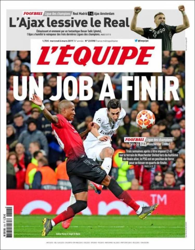L'Equipe de Francia.
