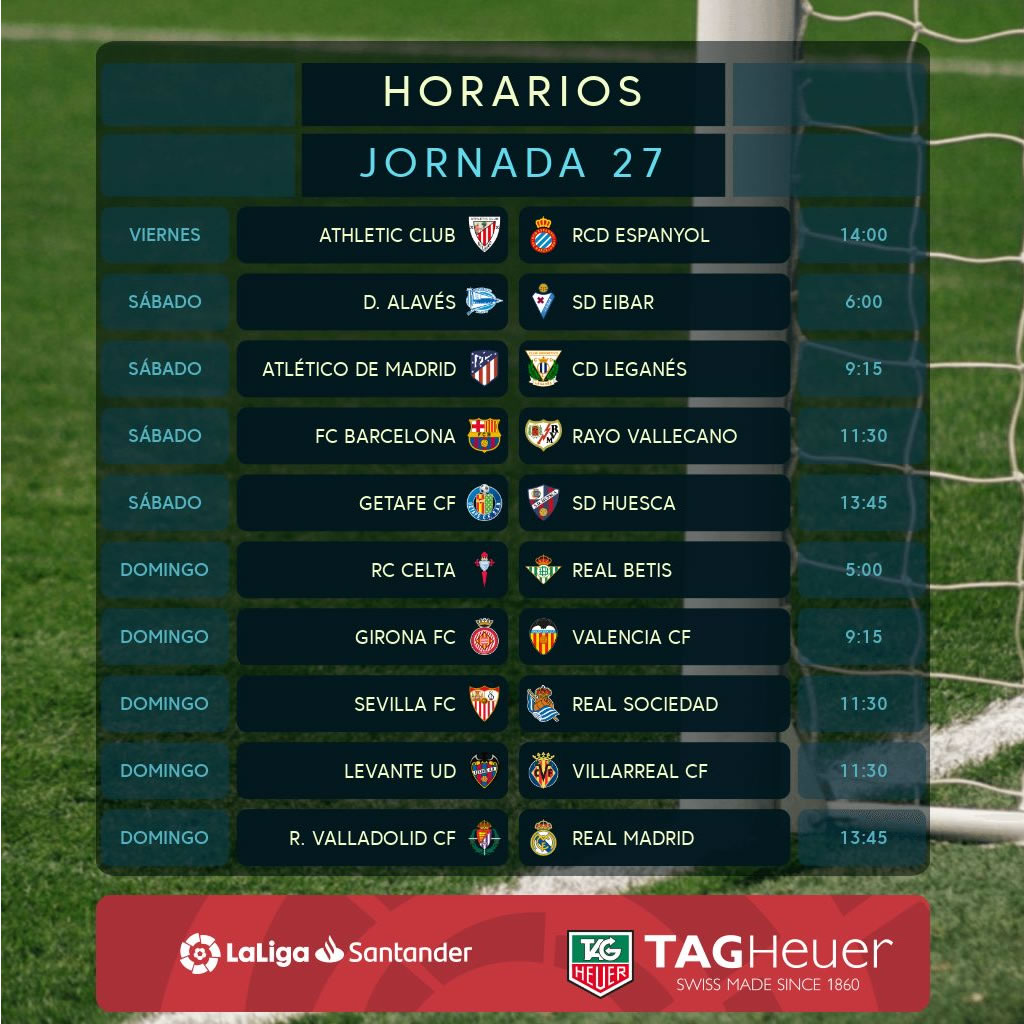 Horario de la Liga española