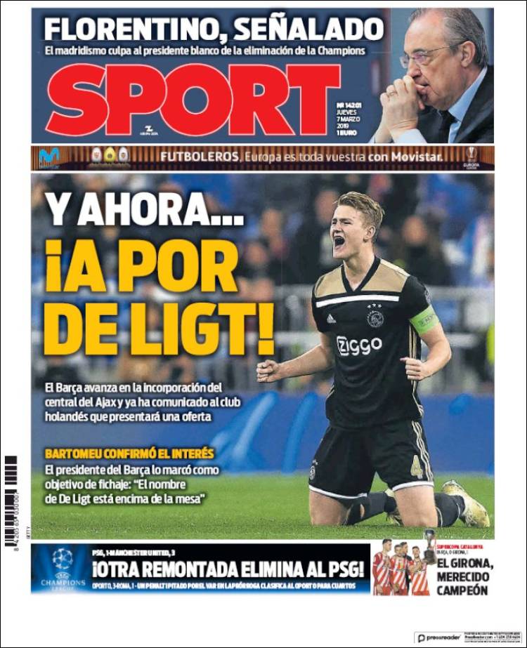 Las portadas deportivas más importantes del mundo.