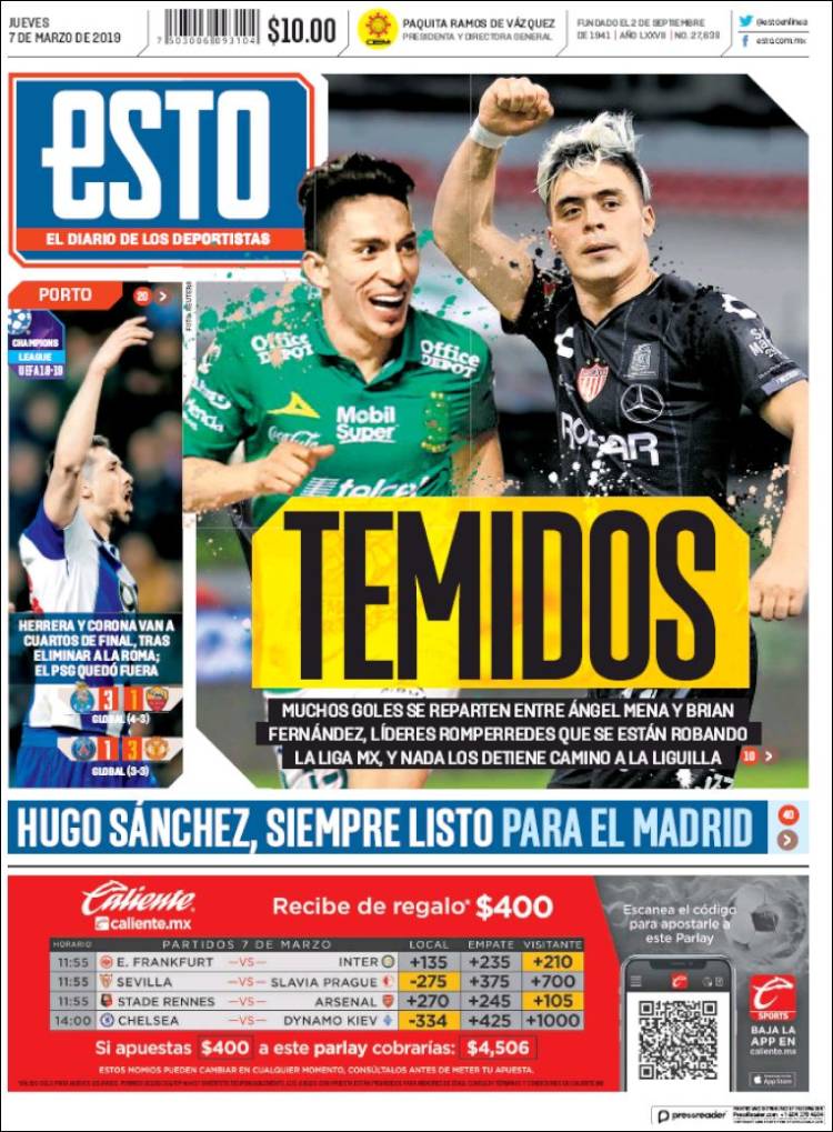 Las portadas deportivas más importantes del mundo