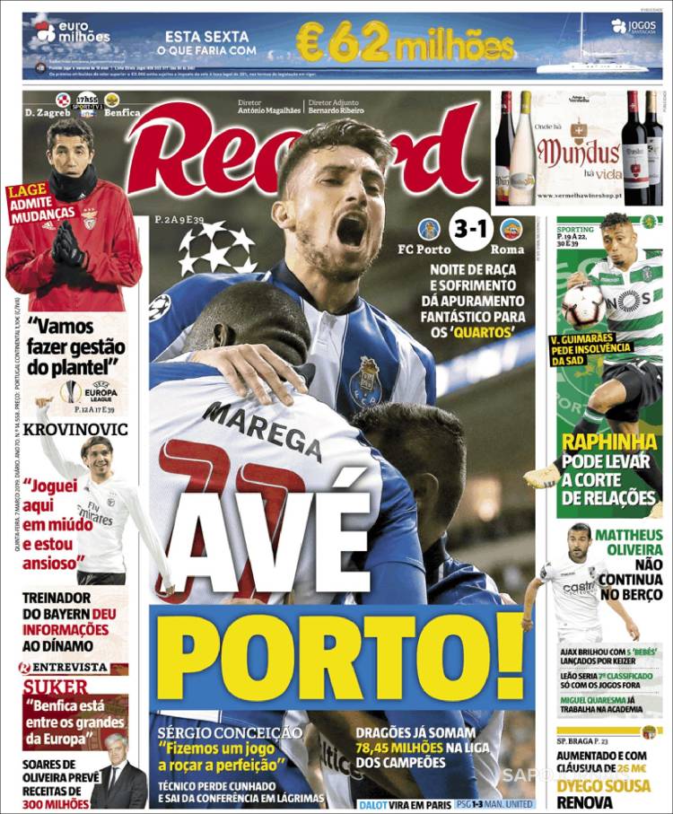 Las portadas deportivas más importantes del mundo