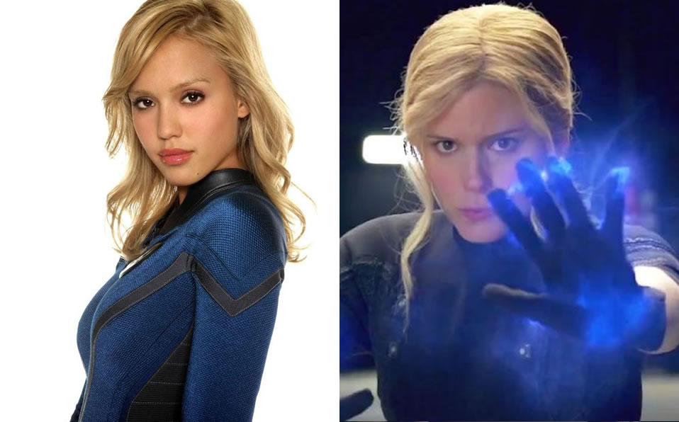 Mujer Invisible, interpretada por Jessica Alba y Kate Mara en Los 4 Fantásticos. (Foto: Marvel)