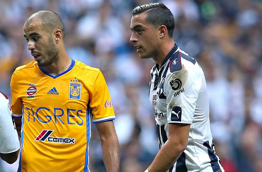 Jugadores de Rayados y Tigres quieren que el Clásico Regio transcurra en paz. Foto. Imago7