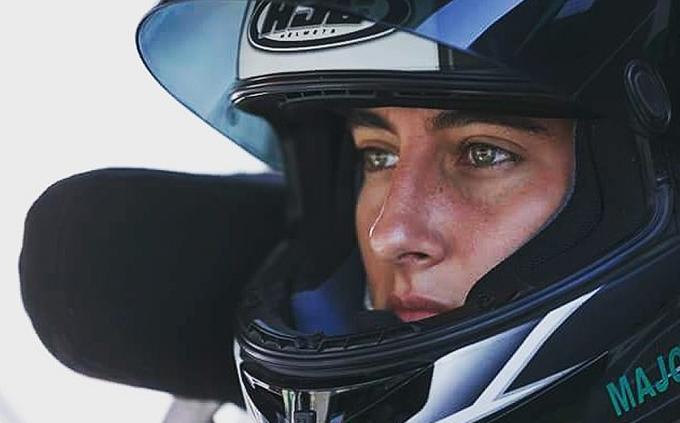 Majo Rodríguez compartió con Mediotiempo lo que ha sufrido durante su carrera en el automovilismo. (@Majo_rgo)