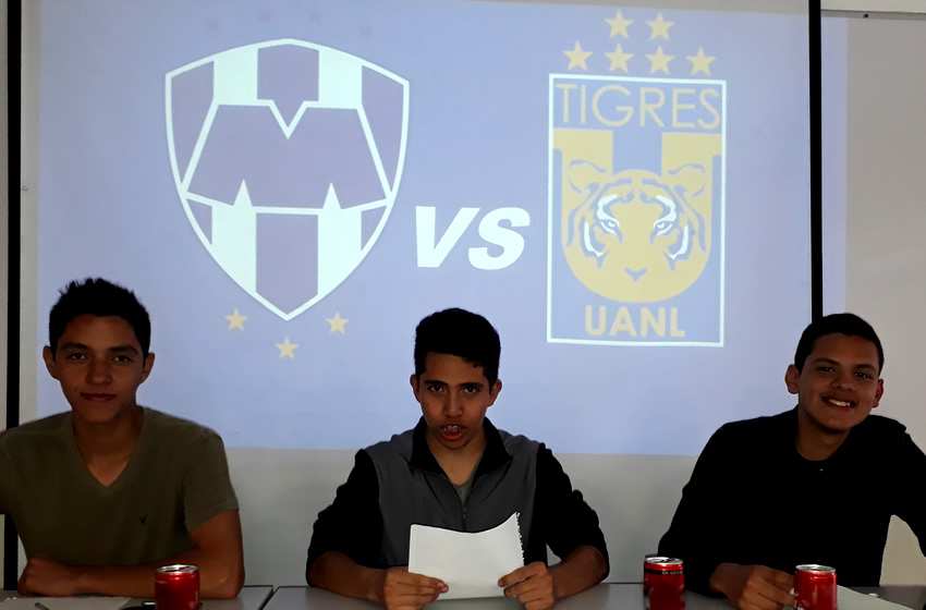 Estudiantes de preparatoria y profesional llevan taller de periodismo y hasta hacen su previo del Clásico Regio. (Especial)