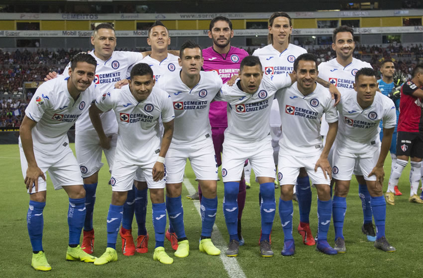 Foto oficial previo al cotejo de la Jornada 10 entre Cruz Azul y Atlas. (Imago7)
