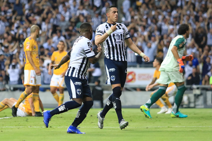 Funes Mori marcó un golazo de taquito en el Clásico Regio 118. (Foto: Imago7)