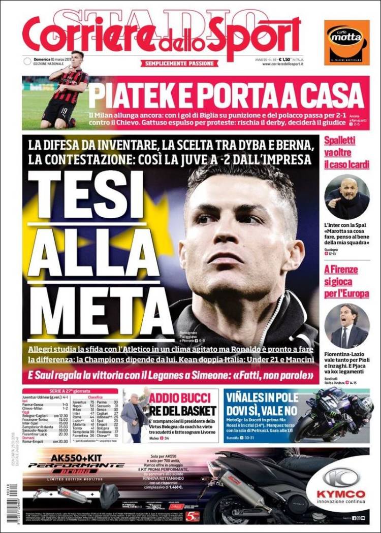 Corriere dello Sport de Italia.