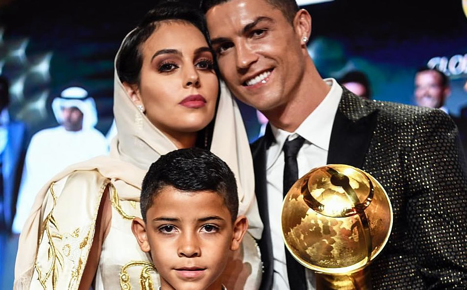 Cristiano y su familia, compuesta por Georgina y su pequeño Cristiano Jr. (Instagram)