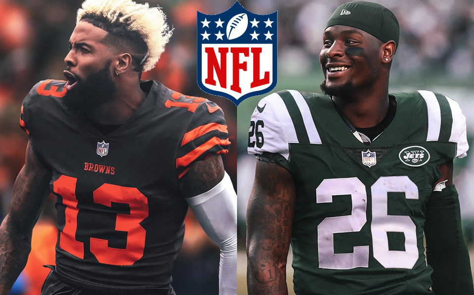 Odell Beckham y Le'Veon Bell (Sports Illustrated)
