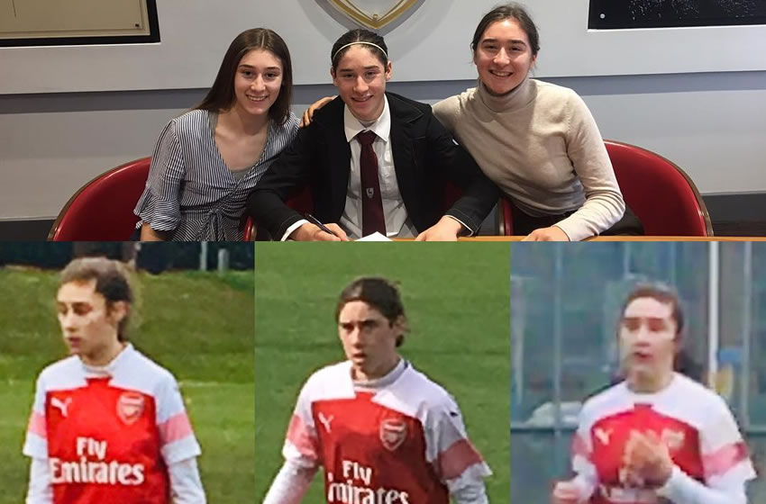 Silvana, Marcelo y Tatiana Flores, los jóvenes hermanos que militan en el Arsenal. Foto: Especial