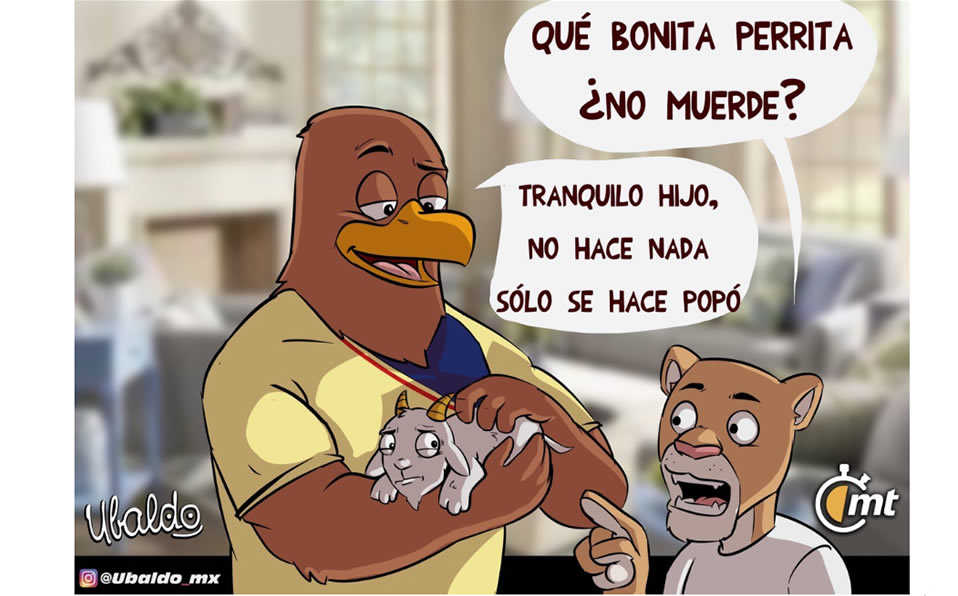 ¡Clásica 'mascota'!