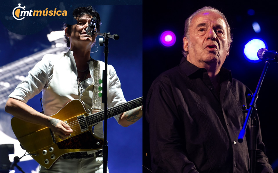 La banda y Chávez interpretaron una versión rockera de 'Por ti'. (Foto: AFP/Notimex)