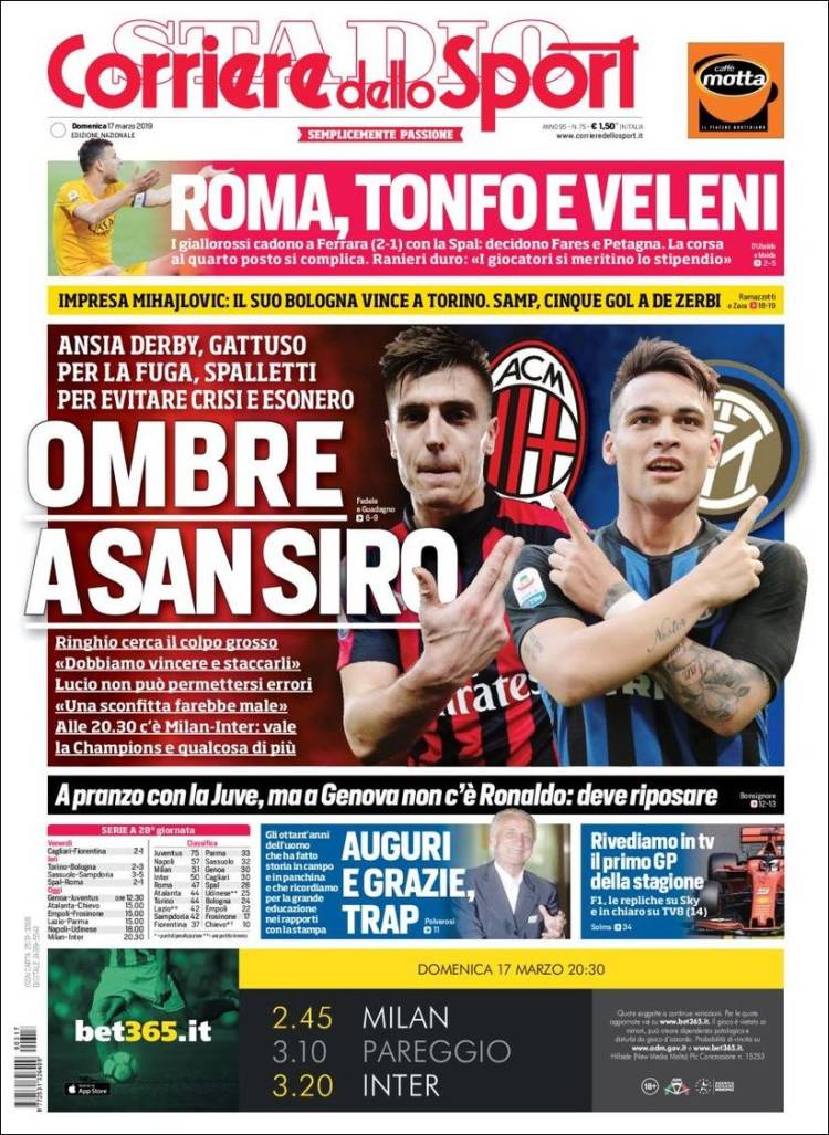 Corriere Dello Sport de Italia.