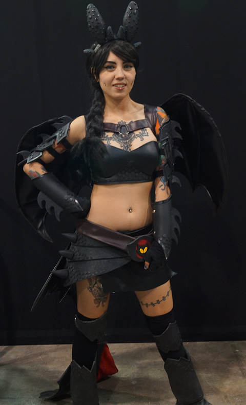 Cosplay adaptación de Chimuelo. (Foto: Aldo Pérez)