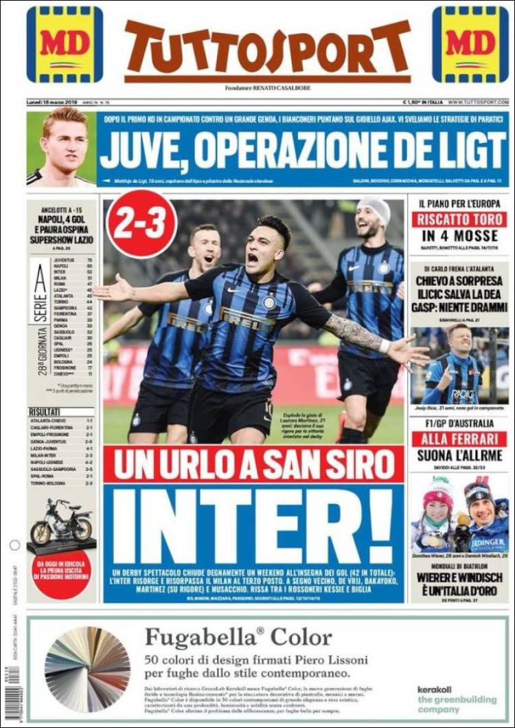 Tuttosport de Italia.