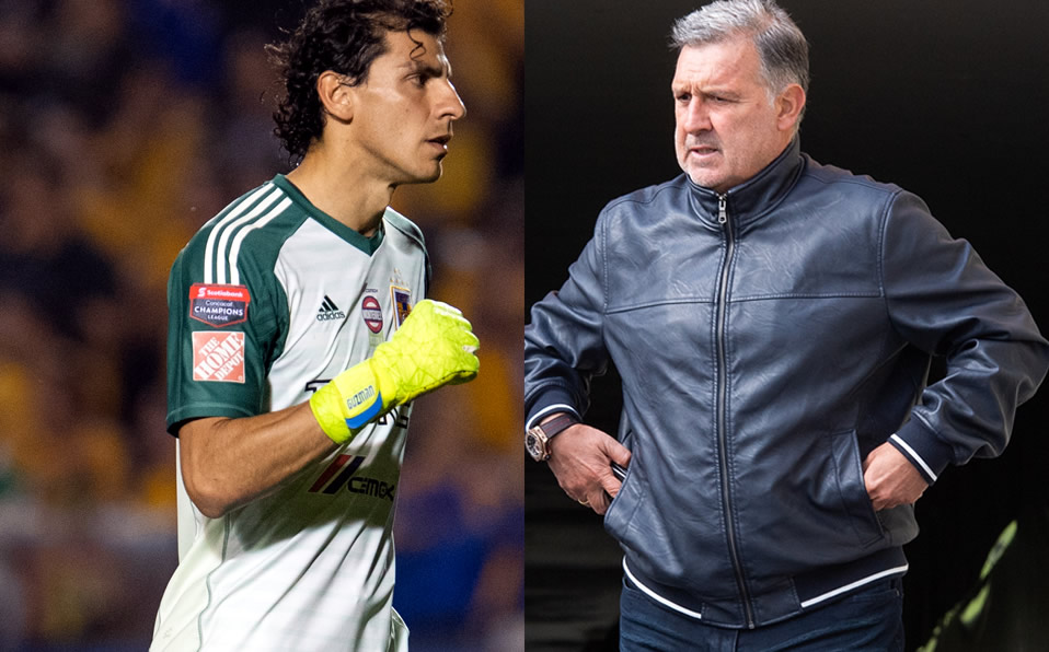 Nahuel Guzmán y Tata Martino (Mexsport)