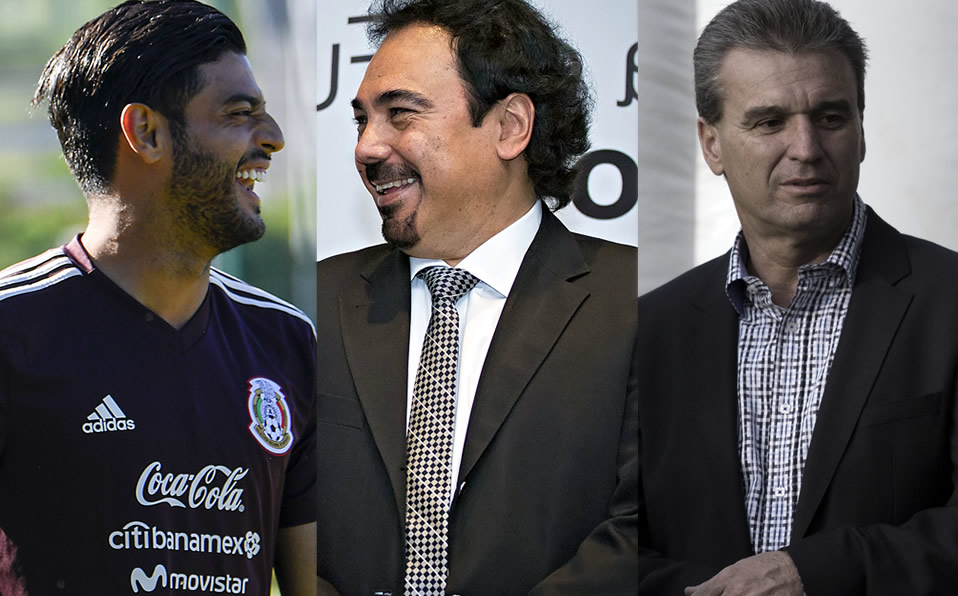 Carlos Vela, Hugo Sánchez y Néstor de la Torre (Imago7)