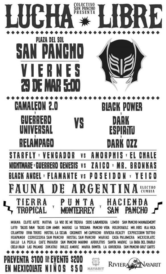 Carteleras de lucha libre del 27 de marzo al 2 de abril.