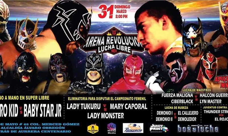 Carteleras de lucha libre del 27 de marzo al 2 de abril.