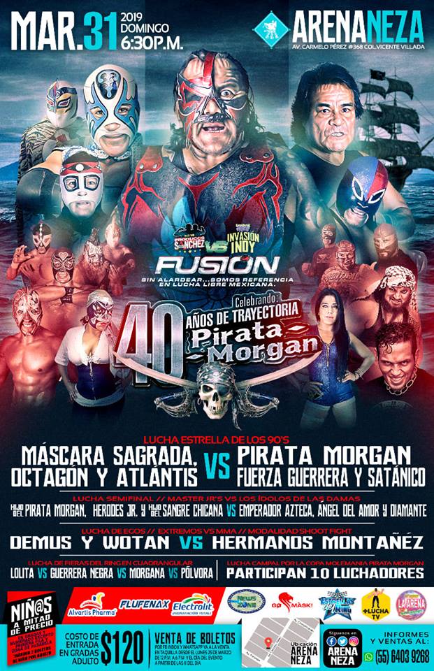 Carteleras de lucha libre del 27 de marzo al 2 de abril.