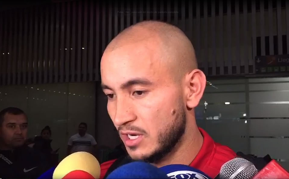 El jugador de Pumas a su llegada a la Ciudad de México. (Mediotiempo)