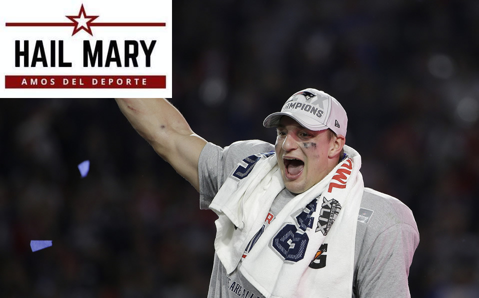 Rob Gronkowski anunció su retiro recientemente. (Foto: AP)
