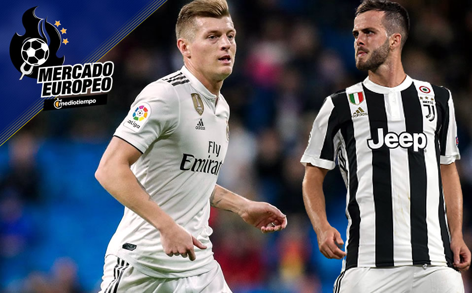 Toni Kroos y Miralem Pjanic (Agencias)