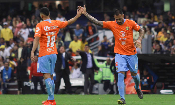 América venció 3-0 a Tigres en la cancha del Azteca,  su tercer triunfo consecutivo en Liga. (Foto: Imago7)
