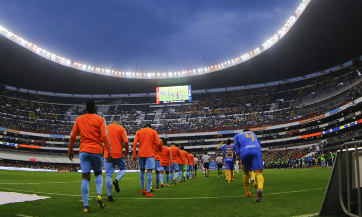 América venció 3-0 a Tigres en la cancha del Azteca,  su tercer triunfo consecutivo en Liga. (Foto: Imago7)