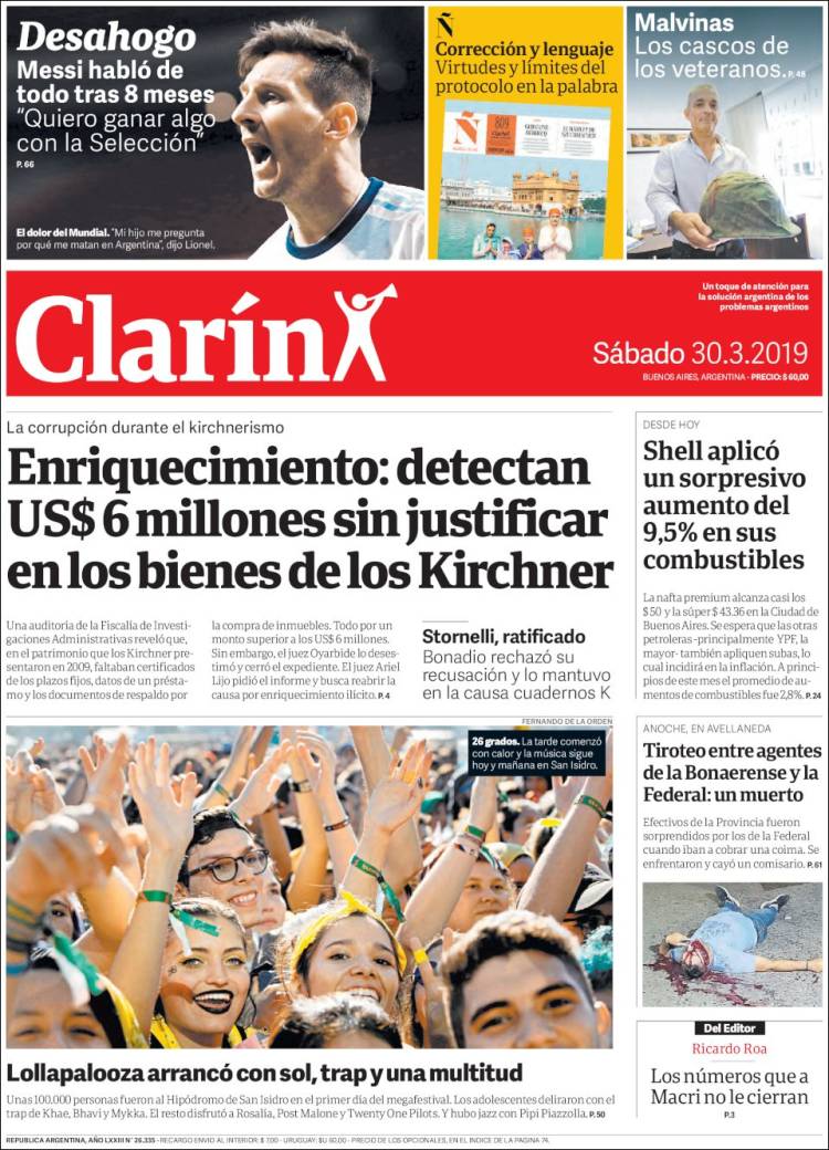 Clarín de Argentina.
