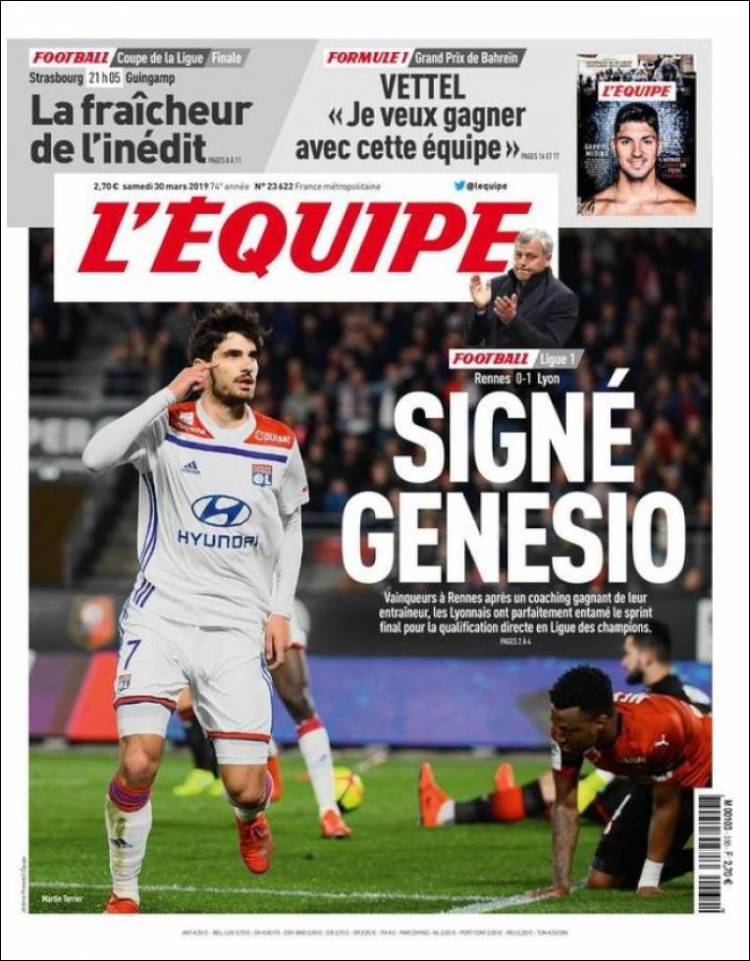 L'Equipe de Francia.
