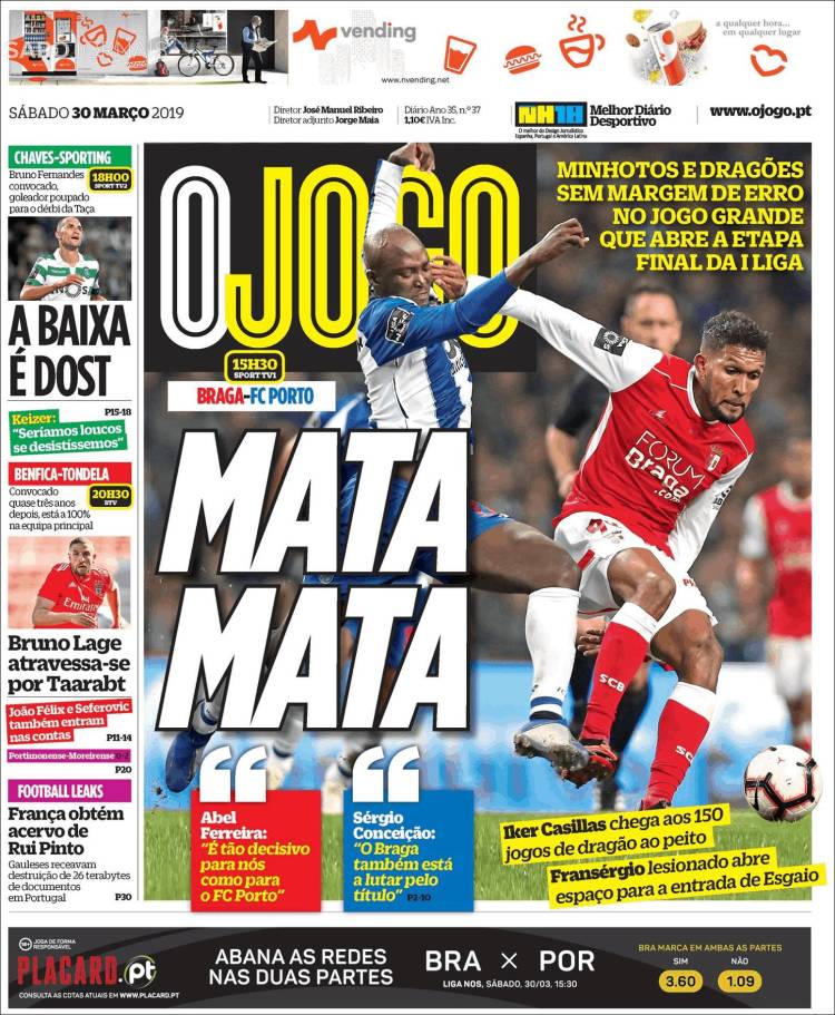 O Jogo de Portugal.