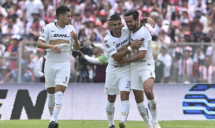 Pumas venció 2-1 a Chivas en la Jornada 12 del Clausura 2019 de la Liga MX. (Foto: Imago7)