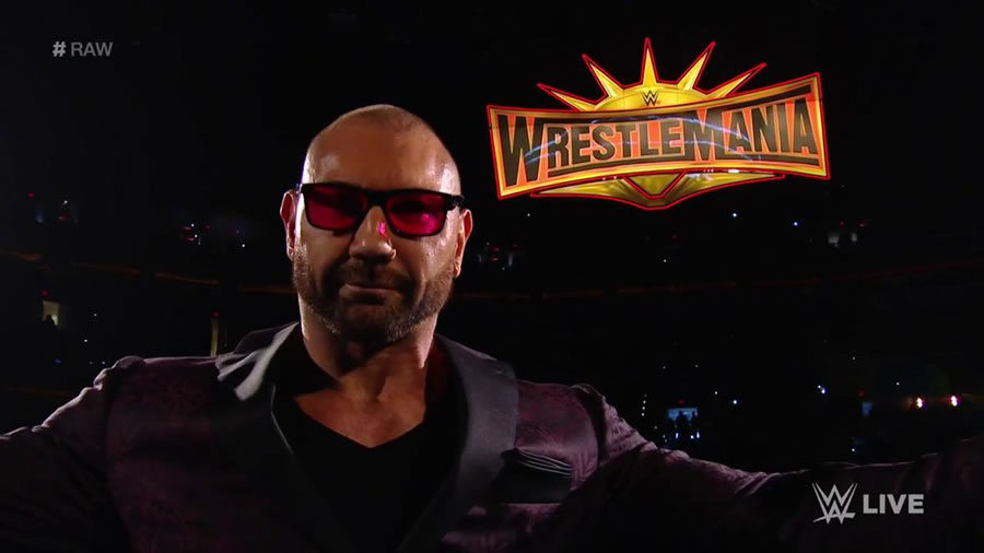 Batista enfrentará a Triple H en WrestleMania. (Foto: WWE)