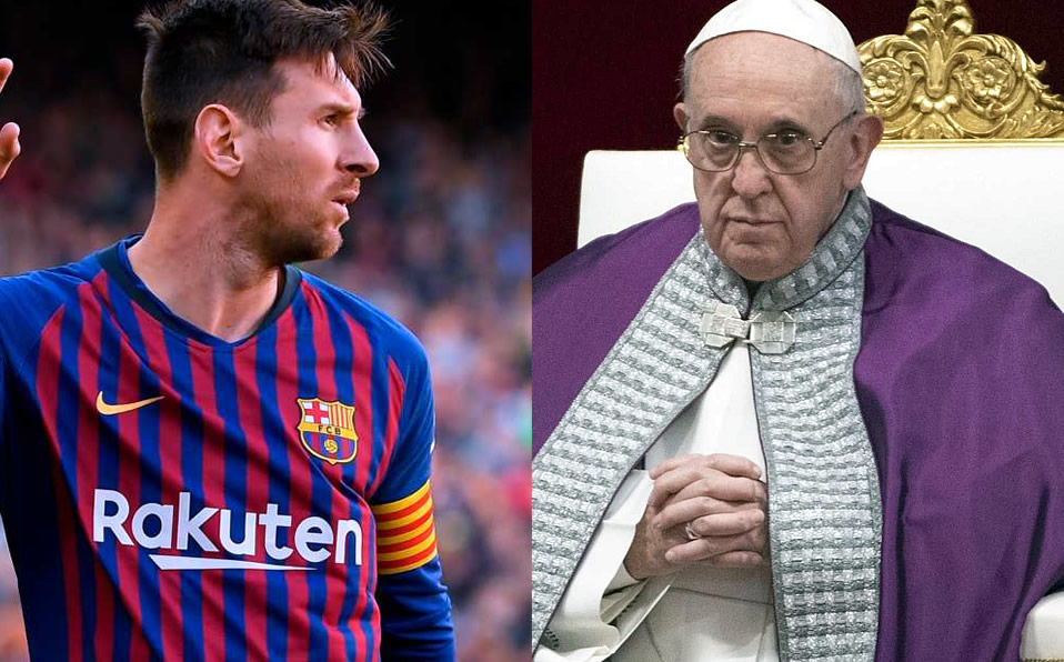 Lionel Messi y Papa Francisco (AFP-EFE)