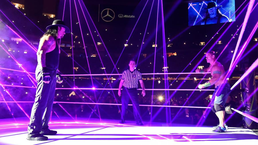 John Cena y The Undertaker se enfrentaron en WrestleMania 34. (Foto: WWE)